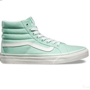 Vans mint green high tops